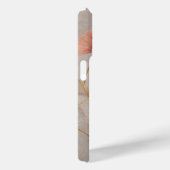 Coques Case-Mate iPhone Œillet Rose Blush Floral Or (Verso / Droite)