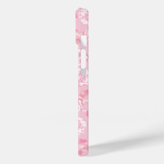 Coques Case-Mate iPhone Oeillets blancs de dianthus rose pâle (Verso / Gauche)