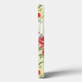 Coques Case-Mate iPhone Oeillets rouges sur le vert avec des papillons (Verso / Gauche)