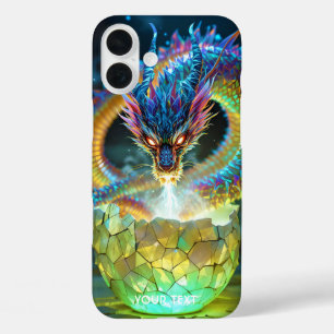 Coques iPhone 16 Plus Œuf de dragon vert mignon de fantaisie