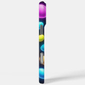 Coques Case-Mate iPhone Oeuf de Pâques/printemps de couleur vive/néon (Verso / Droite)