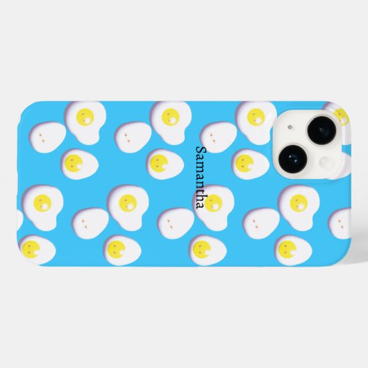 Coques Case-Mate iPhone OEufs 3D Plats Et Frits (Verso (horizontal))