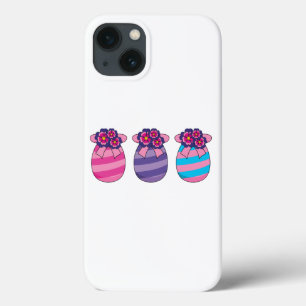 Case-Mate iPhone Case Oeufs de Pâques aux fleurs et au ruban