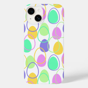 Coque Pour iPhone 14 Oeufs de Pâques et contours