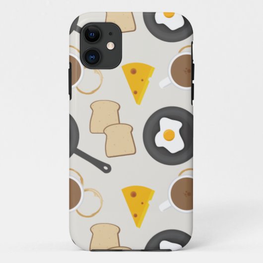 Coques Case-Mate iPhone oeufs petit déjeuner (Dos)