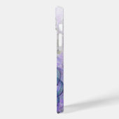 Coques Case-Mate iPhone Oeuvre Abstraite violette et bleue (Verso / Gauche)
