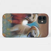 Coques Case-Mate iPhone Oeuvre adorable de chien (Dos (Horizontal))