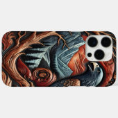 Coques Case-Mate iPhone Oeuvre d'aigle majestueuse en cuir (Verso (horizontal))
