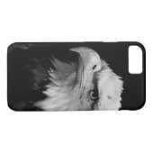 Coques Case-Mate iPhone OEuvre d'aigle noir et blanc (Dos (Horizontal))