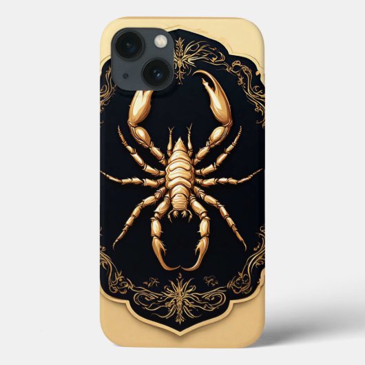 Coques Case-Mate iPhone Œuvre d'art araignée dorée de luxe (Verso)