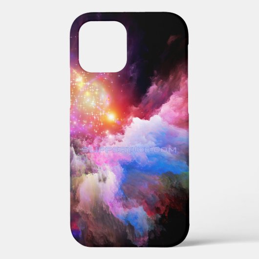 Coques Case-Mate iPhone oeuvre d'art en nuage de SlipperyJoe abstraite vib (Verso)