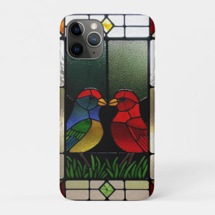 Case-Mate iPhone Case Œuvre d'art en verre coloré avec des oiseaux