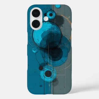 Coques iPhone 16 Œuvre d'art géométrique abstraite