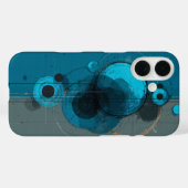 Coques Case-Mate iPhone Œuvre d'art géométrique abstraite (Verso (horizontal))