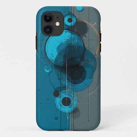 Coques Case-Mate iPhone Œuvre d'art géométrique abstraite (Dos)