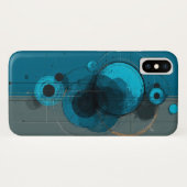 Coques Case-Mate iPhone Œuvre d'art géométrique abstraite (Dos (Horizontal))