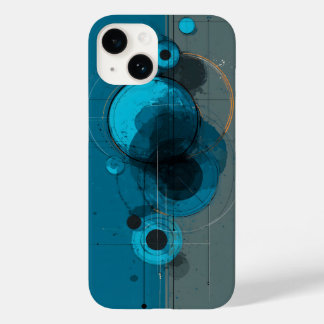 Coque Pour iPhone 14 Œuvre d'art géométrique abstraite