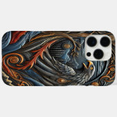 Coques Case-Mate iPhone Œuvre d'art inspirée de l'aigle faunique (Verso (horizontal))