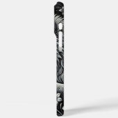Coques Case-Mate iPhone Œuvre d'art loup au clair de lune réfléchissant (Verso / Gauche)
