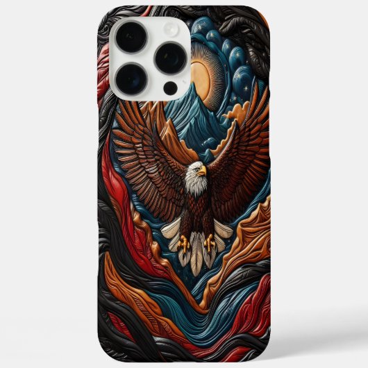 Coques Case-Mate iPhone Œuvre d'art panoramique de l'aigle majestueux (Verso)