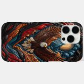 Coques Case-Mate iPhone Œuvre d'art panoramique de l'aigle majestueux (Verso (horizontal))