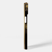 Coques Case-Mate iPhone Œuvre d'art Rose Dorée avec Cadrage Élégant (Verso / Droite)