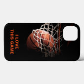 Coques Case-Mate iPhone Oeuvre de basket-ball (Verso (horizontal))