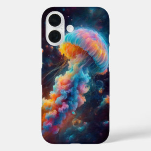 Coques iPhone 16 Oeuvre de méduse cosmique