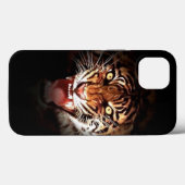 Coques Case-Mate iPhone Oeuvre de tigres sauvages (Verso (horizontal))