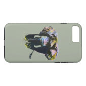 Coques Case-Mate iPhone Oeuvre d'éléphant sur Arrière - plan gris (Dos (Horizontal))