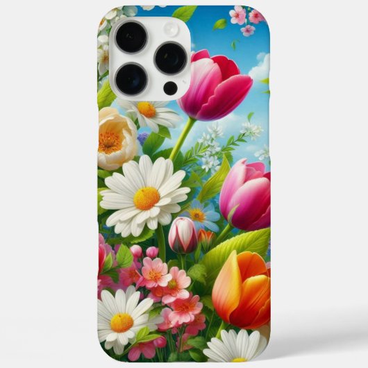 Coques Case-Mate iPhone OEuvre florale/printanière (Verso)