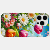 Coques Case-Mate iPhone OEuvre florale/printanière (Verso (horizontal))