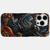 Coques Case-Mate iPhone Oeuvre majestueuse d'aigle sauvage (Verso (horizontal))