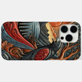 Coques Case-Mate iPhone Oeuvre majestueuse en cuir d'aigle (Verso (horizontal))