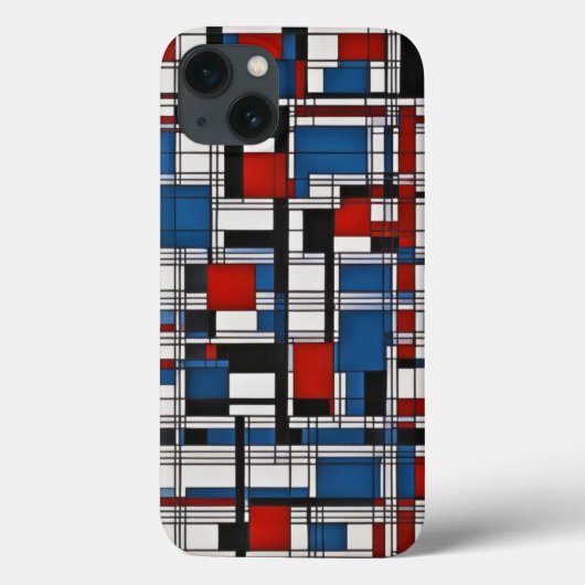 Coques Case-Mate iPhone OEuvre murale géométrique Abstraite (Verso)