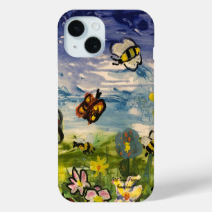 Coque Pour iPhone 15 Oeuvre originale couleur printemps