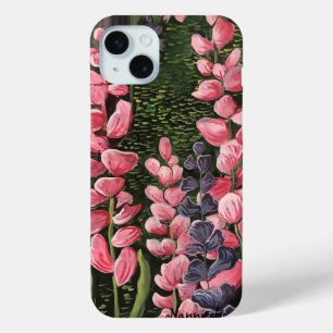 Coque iPhone 15 Mini Œuvres d'art originales Fleurs sauvages