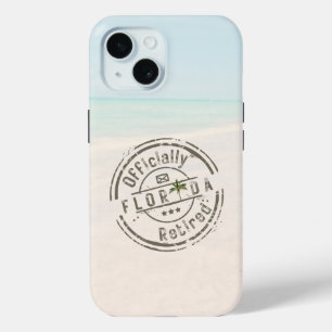 Coque Pour iPhone 15 Officiellement à la retraite sur une plage tropica