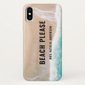 Coques Case-Mate iPhone Offre de plage océanique été drôle typographie (Dos)