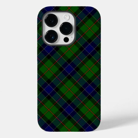 Coques Case-Mate iPhone Ogilvie tartan bleu vert plaid (Verso)