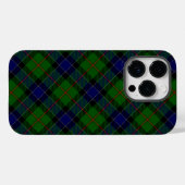 Coques Case-Mate iPhone Ogilvie tartan bleu vert plaid (Verso (horizontal))