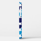 Coques Case-Mate iPhone Oh Baby Blue Hearts Monogramme (Verso / Gauche)
