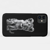 Coques Case-Mate iPhone Oh Bébé Gros Chat Cub Gris (Dos (Horizontal))