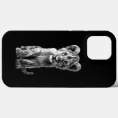 Coques Case-Mate iPhone Oh Bébé Gros Chat Cub Gris (Verso (horizontal))