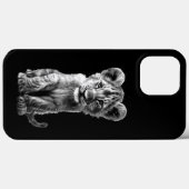 Coques Case-Mate iPhone Oh Bébé Gros Chat Cub Gris (Verso (horizontal))