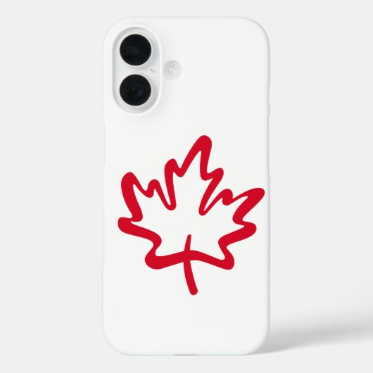 Coques Case-Mate iPhone Oh Canada ! Big Red Canadian Maple Leaf (Verso)