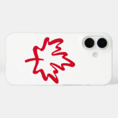 Coques Case-Mate iPhone Oh Canada ! Big Red Canadian Maple Leaf (Verso (horizontal))