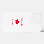 Coques Case-Mate iPhone Oh Canada | Elégante feuille d'érable rouge (Verso (horizontal))