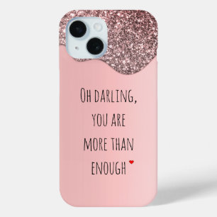 Coque Pour iPhone 15 Oh Chérie, tu es plus que suffisant Citation
