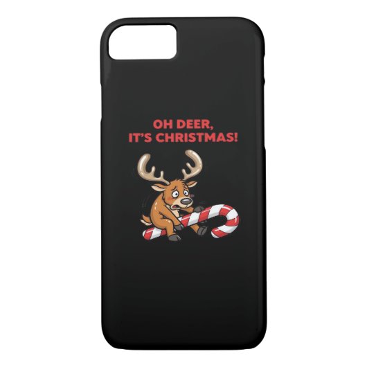 Coques Case-Mate iPhone Oh Deer Its Christmas Stressed Reindeer With Sweet (Dos)